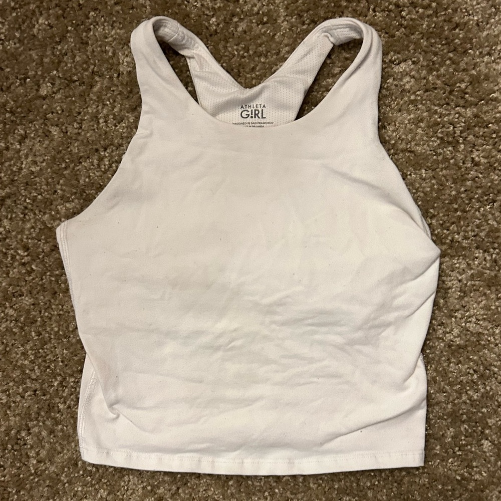 Athleta girls tank with built in shelf bra